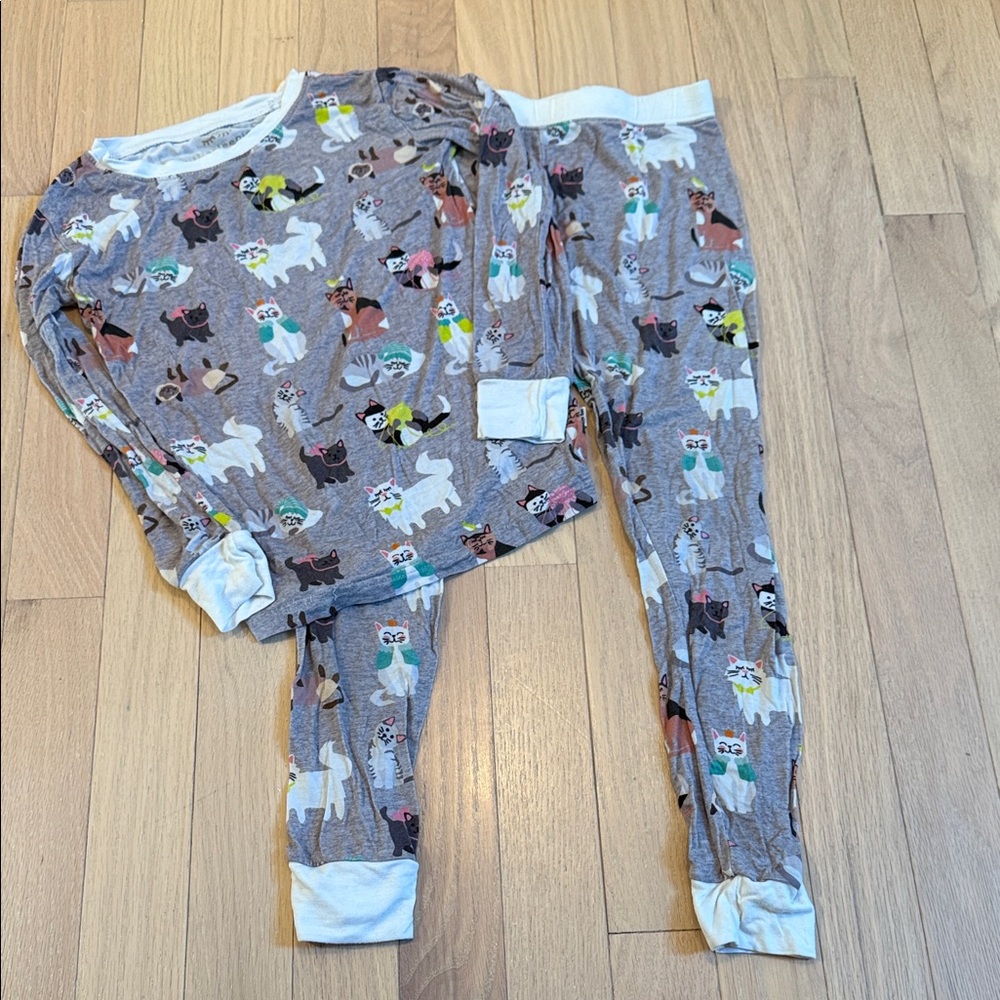 Little Sleepies Animal Print Pajama Set - Gray